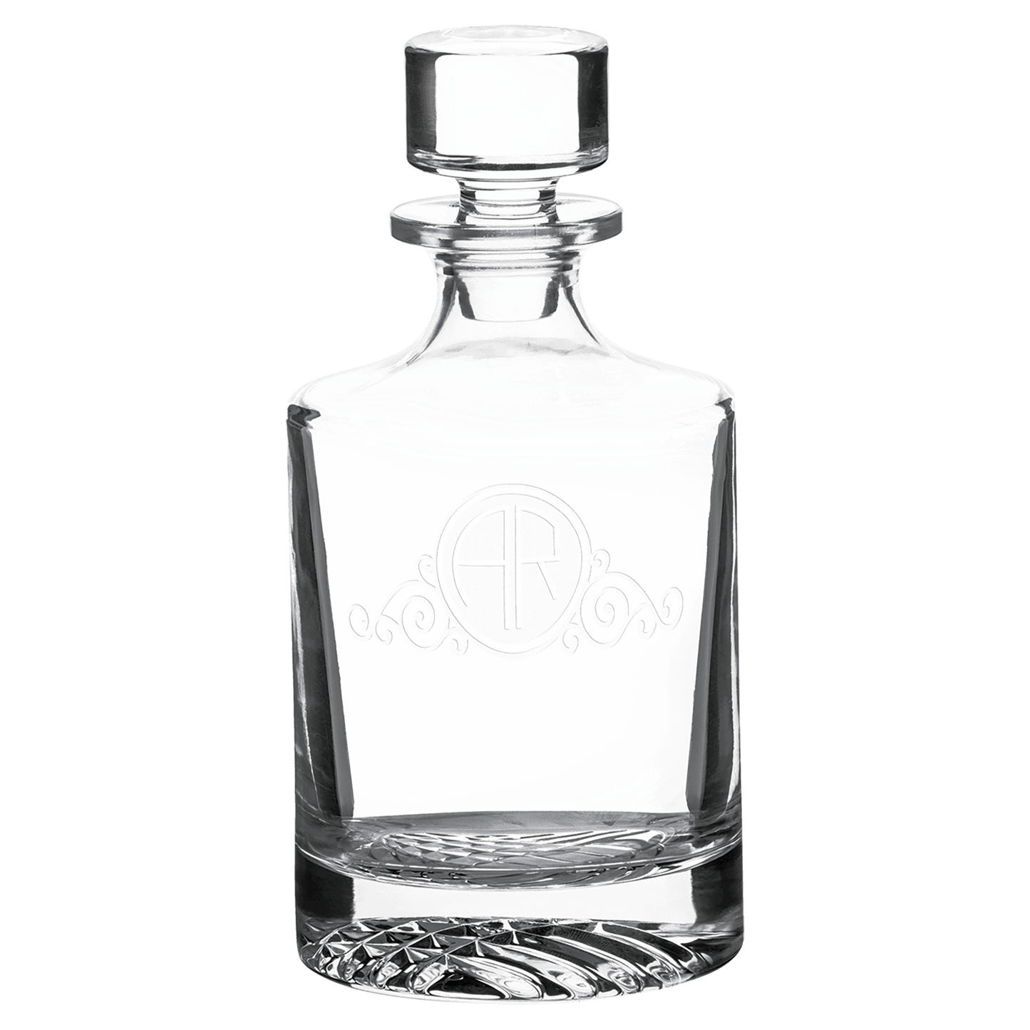 850ml Round Glass Decanter with Printed Gift Box