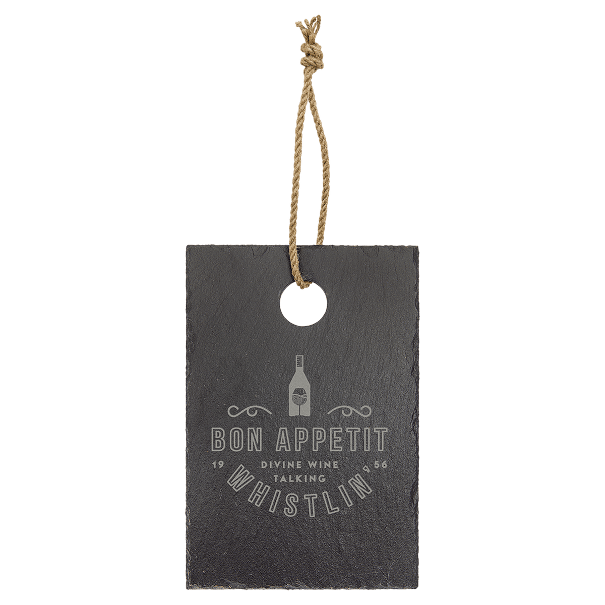 9" x 6" Rectangle Slate Cutting Board with Hanger String