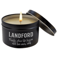 8 oz. Fresh Pine Candle in a Black Metal Tin