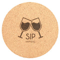 Cork 4" Round Coaster
