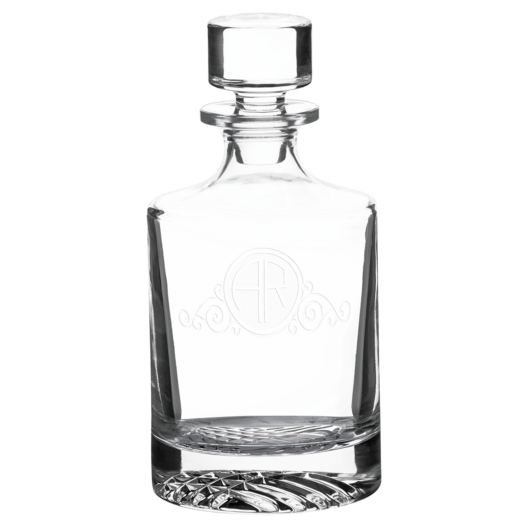 850ml Round Glass Decanter with Printed Gift Box
