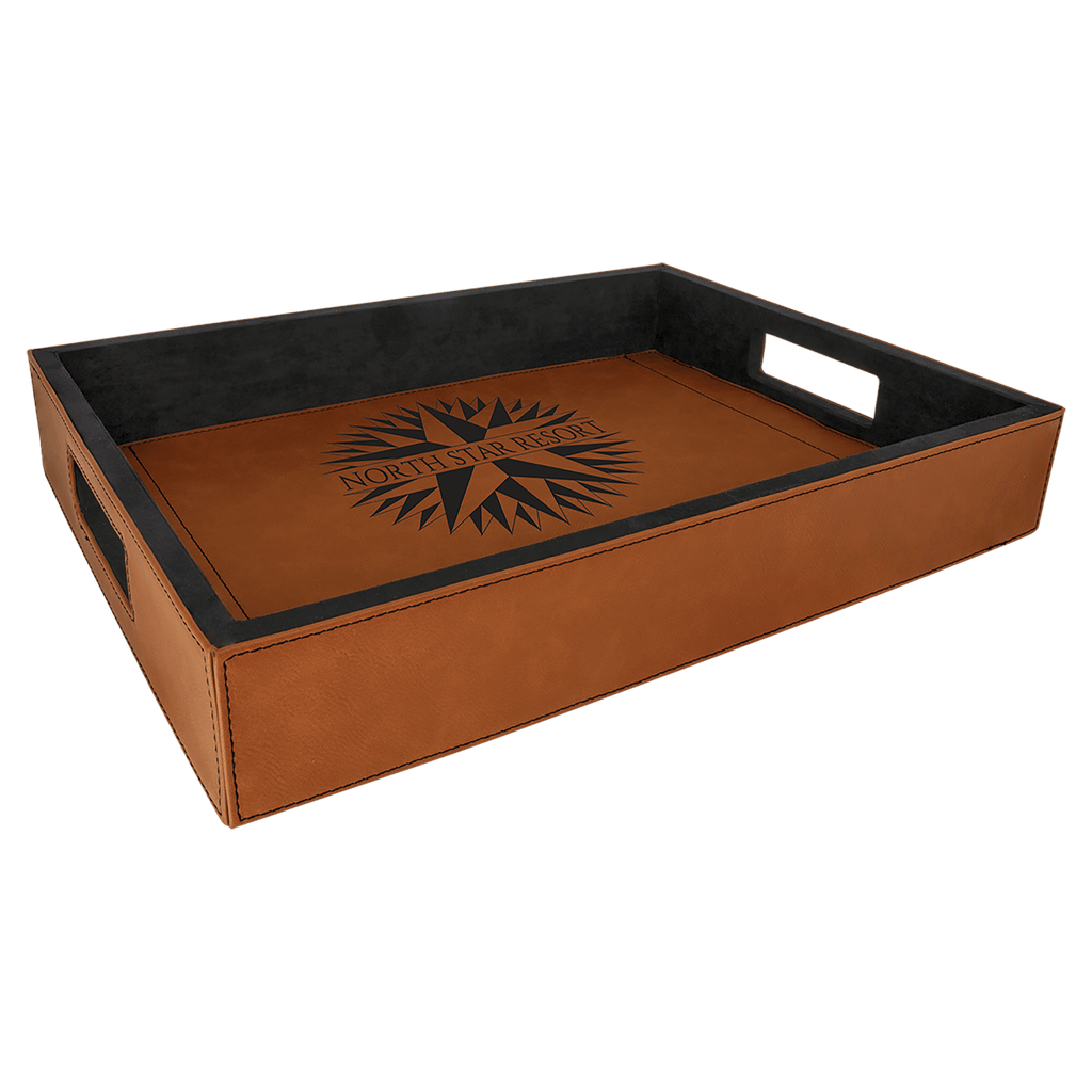 Rawhide 16" x 12" Laserable Leatherette Serving Tray