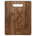 11 1/2" x 8 3/4" Walnut Cutting Board
