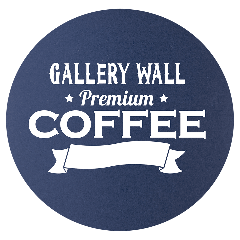 Navy Blue/White 3 3/4" Round Silicone Coaster