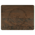 11 1/2" x 8 3/4" Walnut Cutting Board with Drip Ring