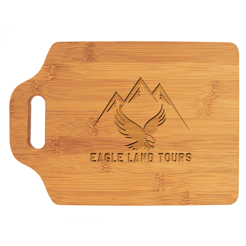 11" x 7 3/4" Bamboo Cutting Board with Handle