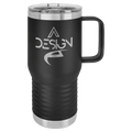 Black Polar Camel 20 oz. Vacuum Insulated Travel Mug with Slider Lid