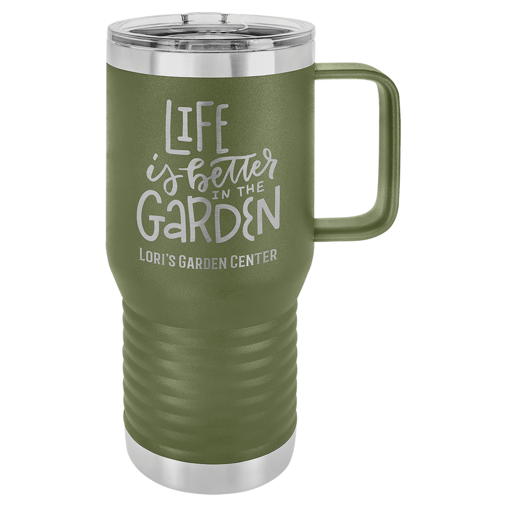 Olive Green Polar Camel 20 oz. Vacuum Insulated Travel Mug with Slider Lid