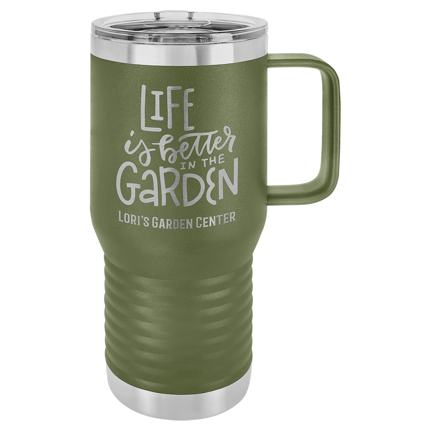 Olive Green Polar Camel 20 oz. Vacuum Insulated Travel Mug with Slider Lid