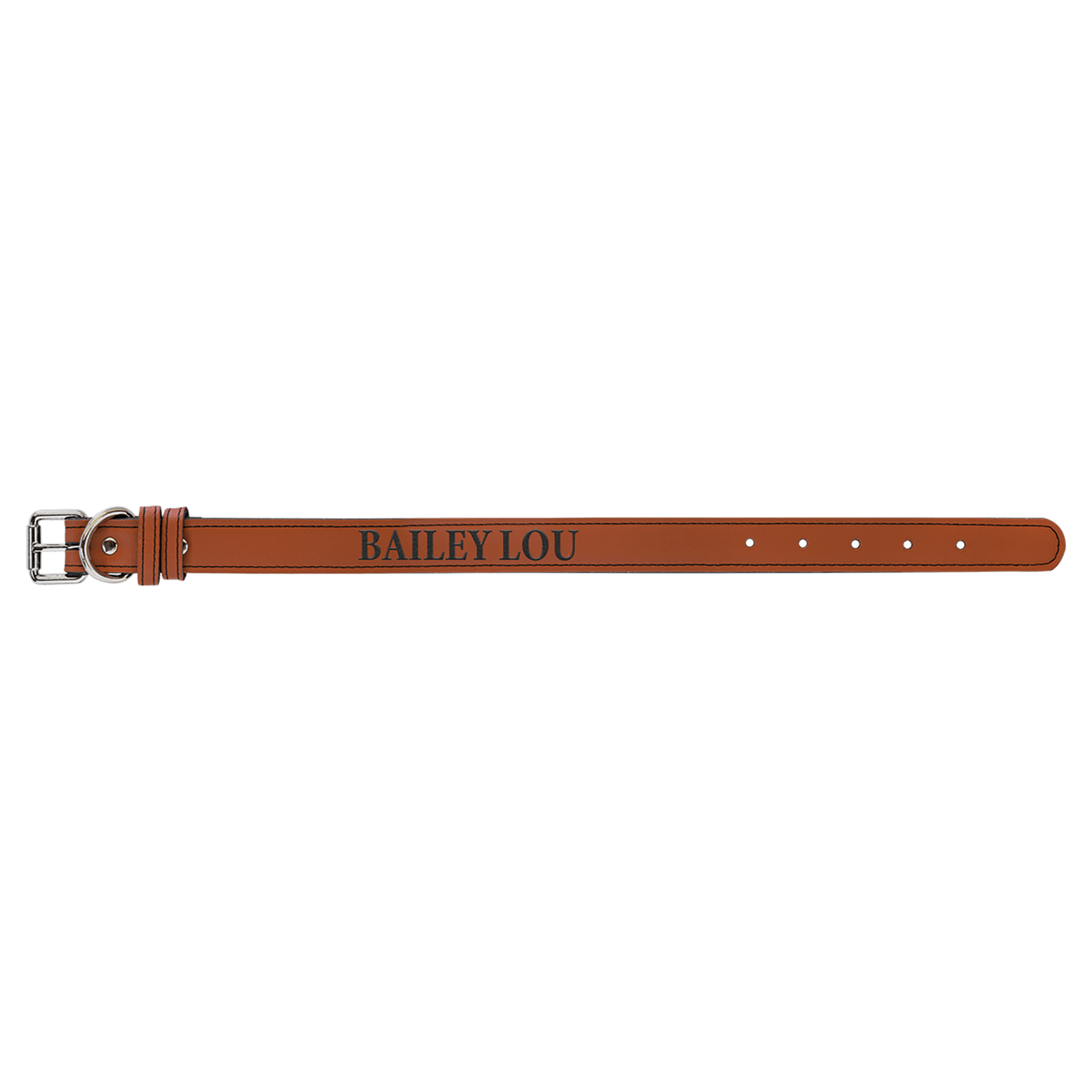 Rawhide Small 15" x 3/4" Laserable Leatherette Dog Collar
