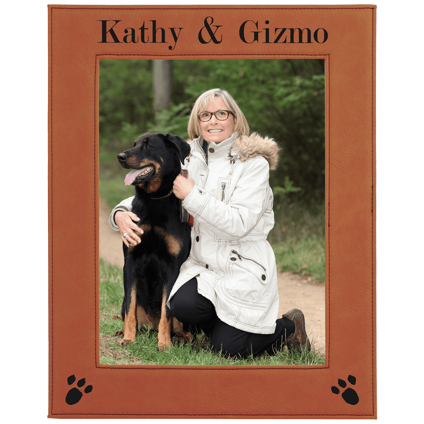 Rawhide 8" x 10" Laserable Leatherette Photo Frame