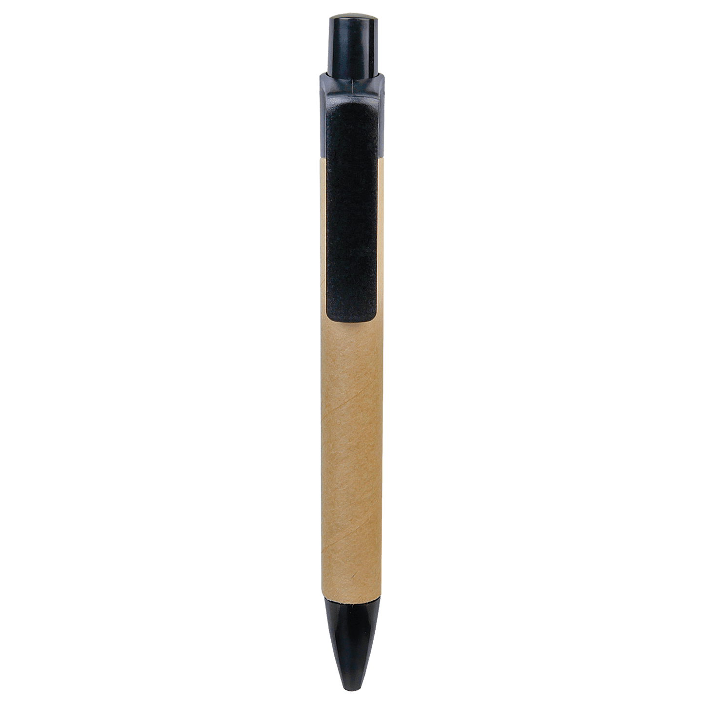 Black Recycled Paper Pen with Trim