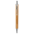 Bamboo with Silver Trim Laserable Pen