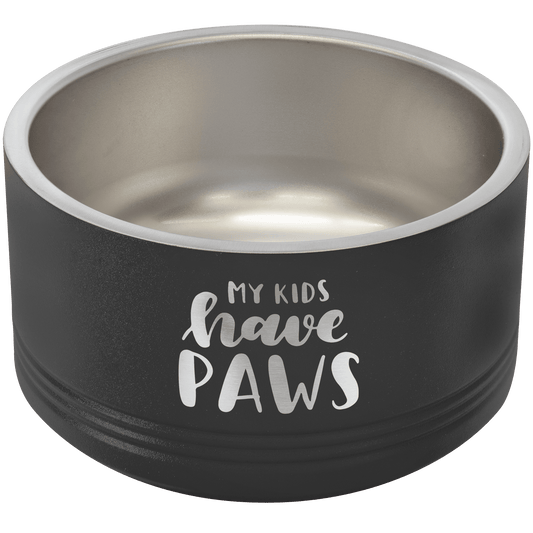 Black Polar Camel 18 oz. Small Pet Bowl