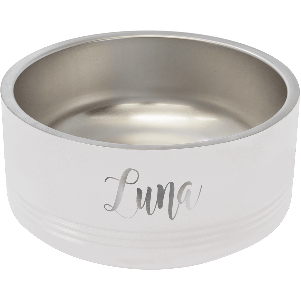 White Polar Camel 32 oz. Medium Pet Bowl