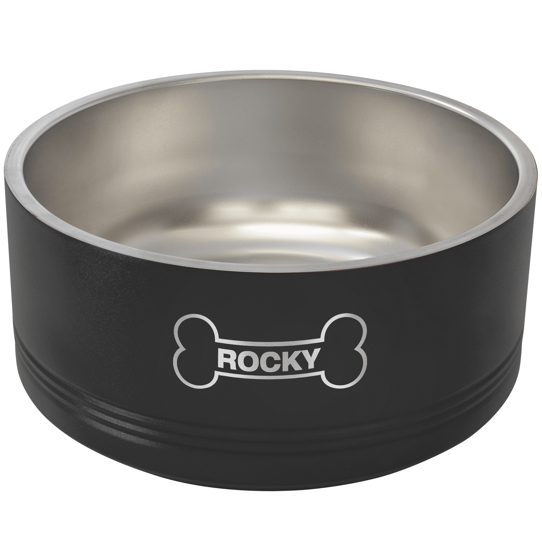 Black Polar Camel 64 oz. Large Pet Bowl