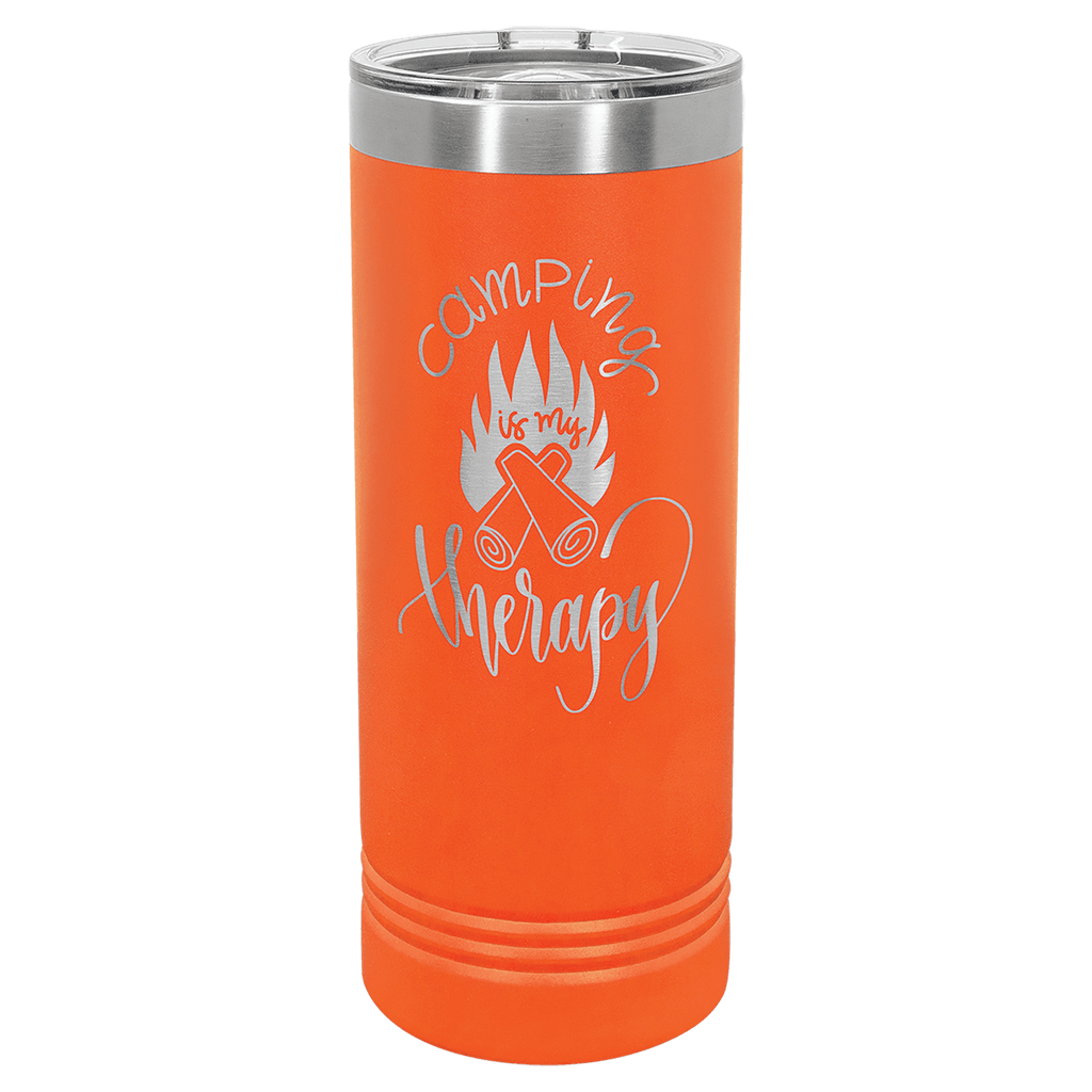 Orange Polar Camel 22 oz. Skinny Tumbler with Slider Lid