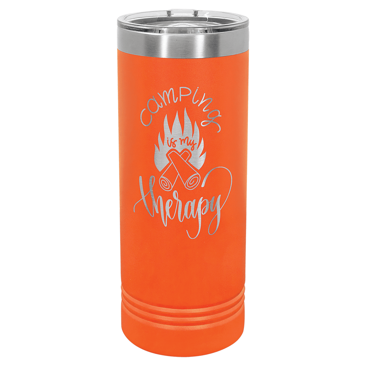 Orange Polar Camel 22 oz. Skinny Tumbler with Slider Lid