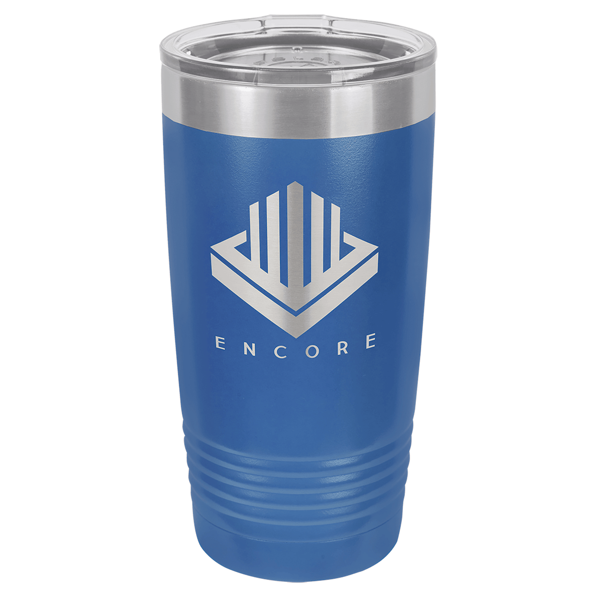 Royal Blue Polar Camel 20 oz. Ringneck Tumbler with Logo Lid