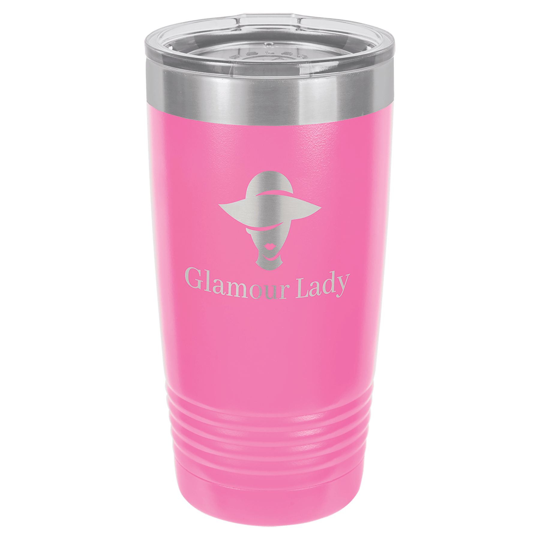 Pink Ringneck Tumbler with Clear Polar Camel 20 oz. Lid