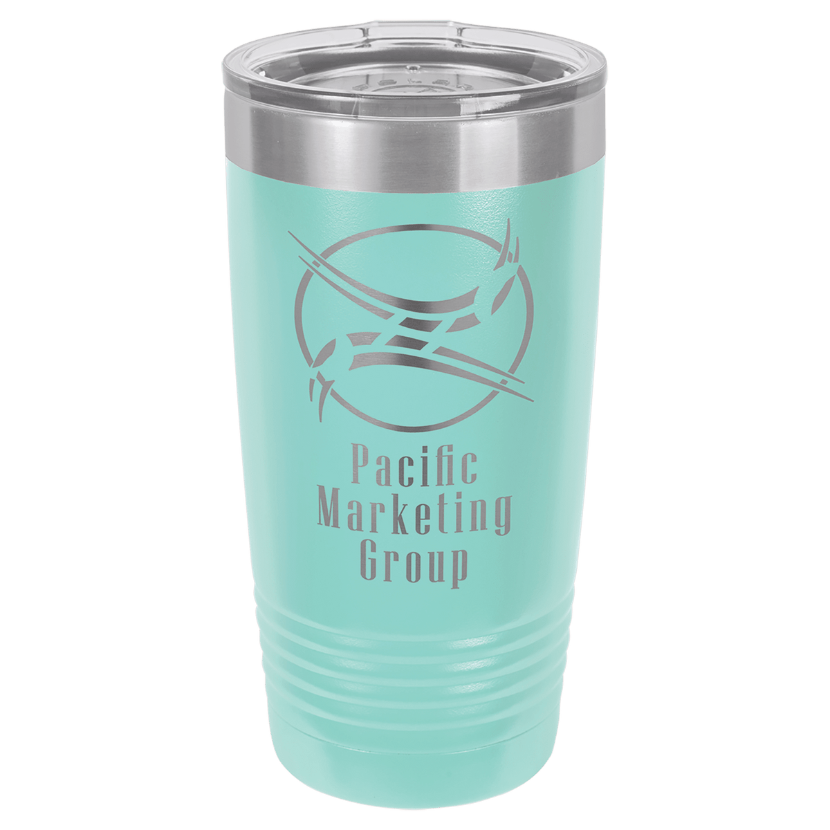 Teal Polar Camel 20 oz. Ringneck Tumbler with Logo Lid