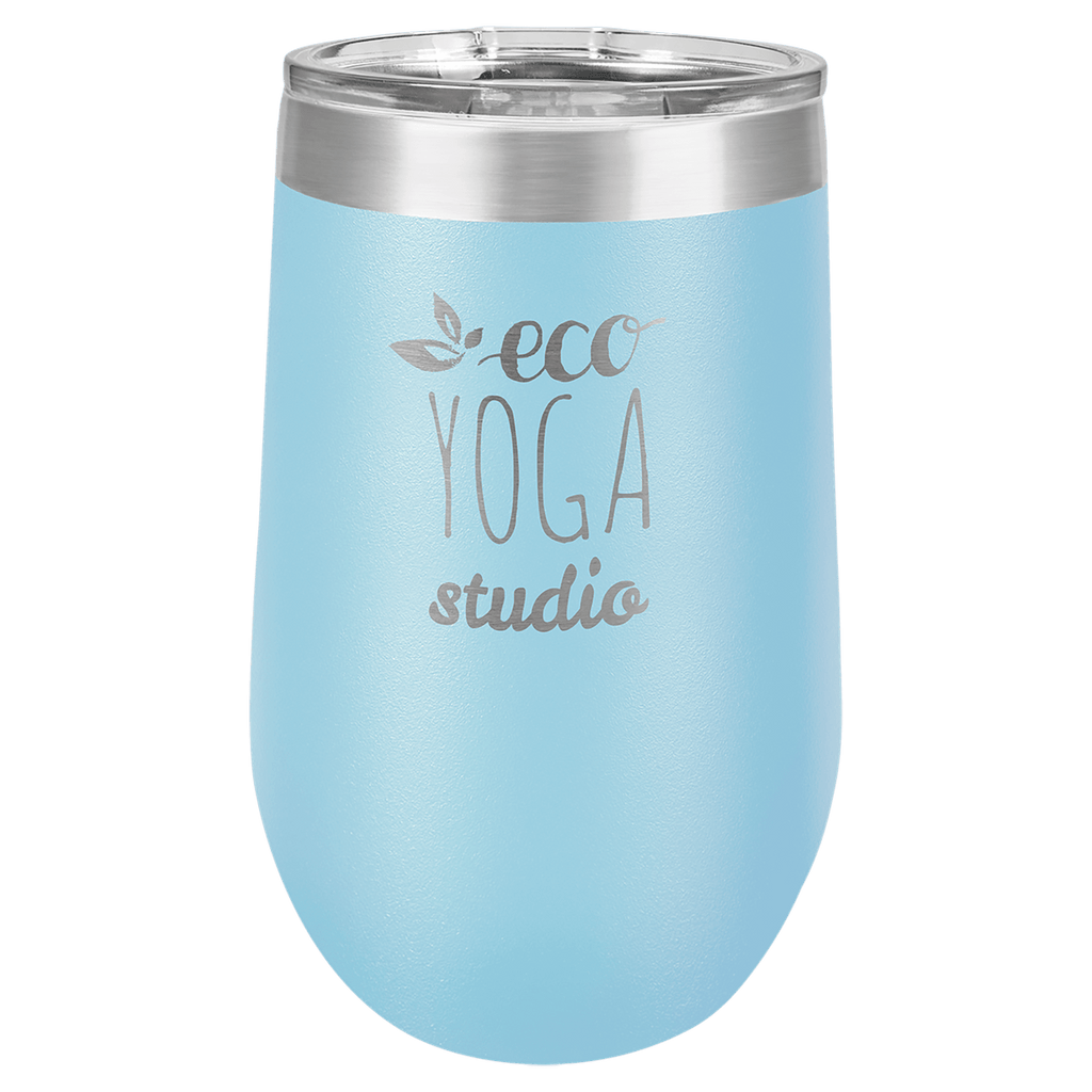 Light Blue Polar Camel 16 oz. Vacuum Insulated Stemless Tumbler with Lid