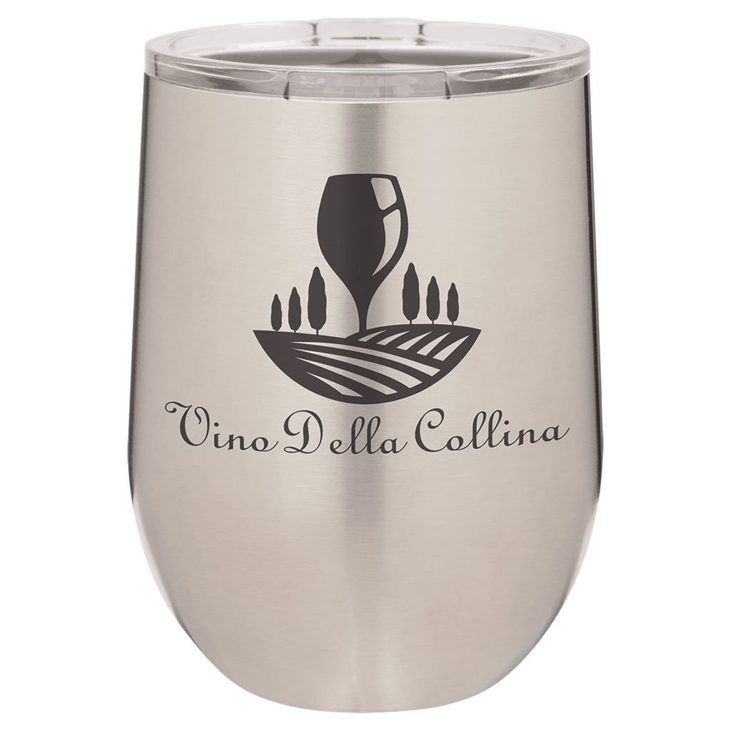 Stainless Steel Polar Camel 12 oz. Vacuum Insulated Stemless Wine Tumbler with Lid