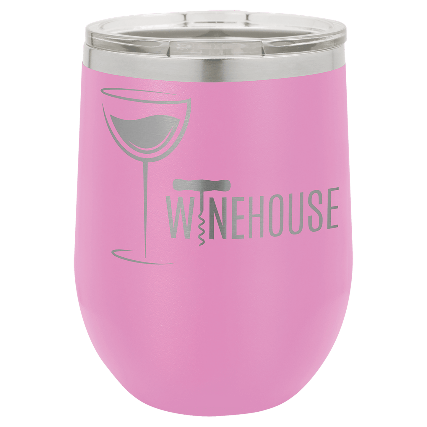 Light Purple Polar Camel 12 oz. Vacuum Insulated Stemless Wine Tumbler with Lid