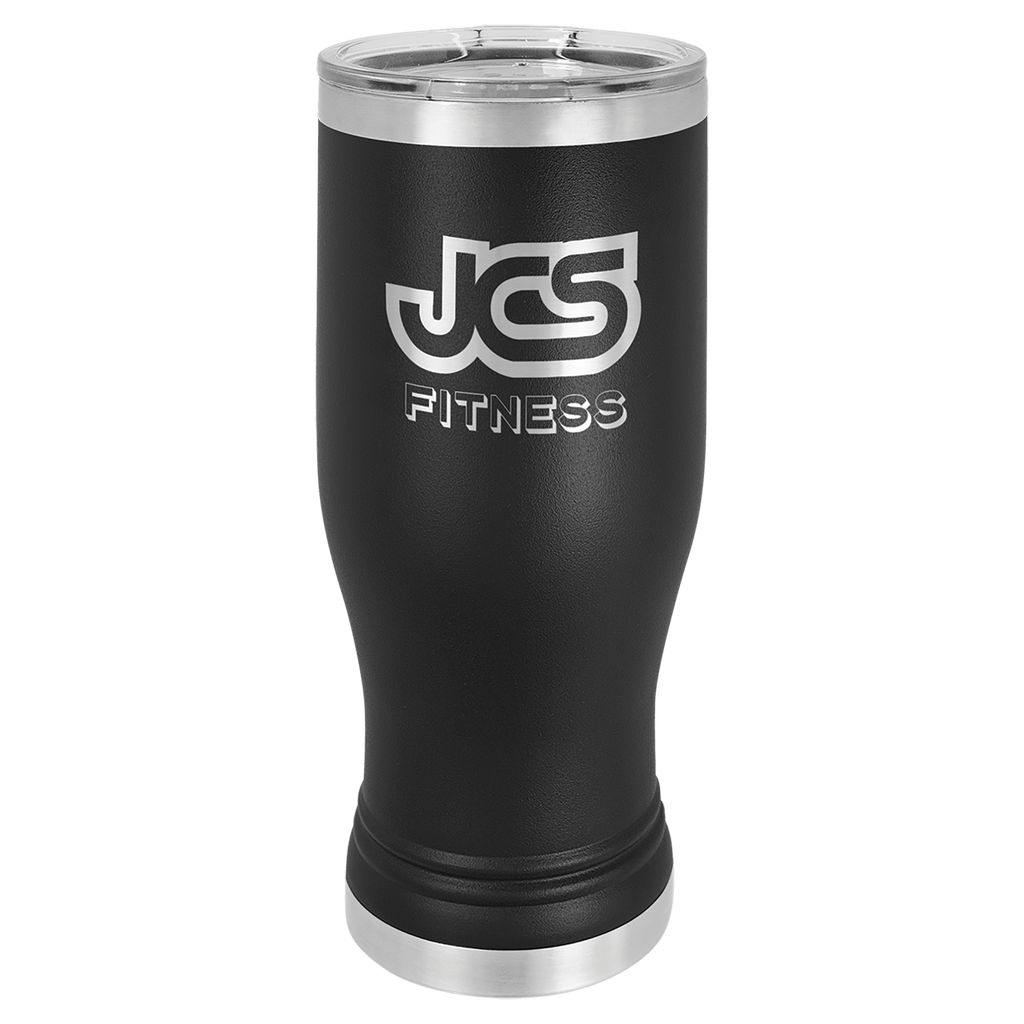 Black 20 oz. Pilsner with Clear Polar Camel Lid