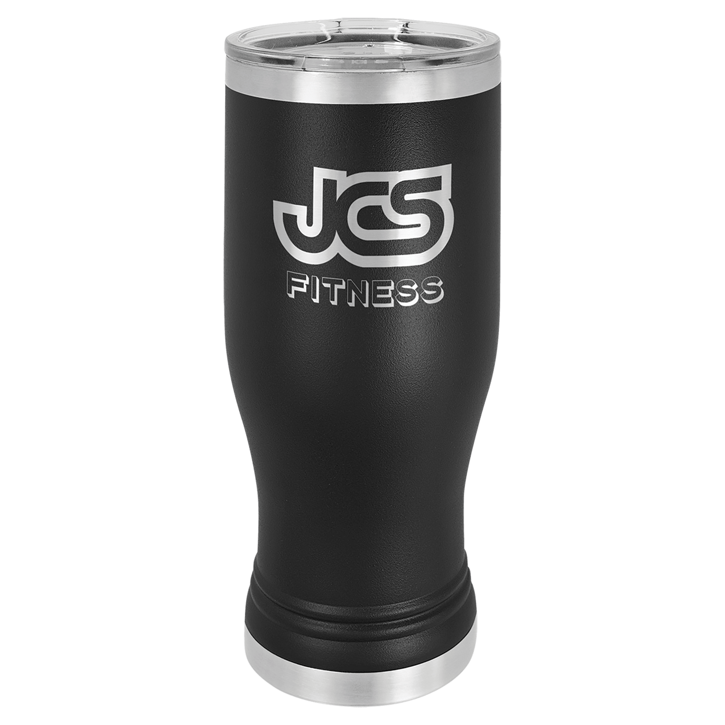 Black 20 oz. Pilsner with Clear Polar Camel Lid