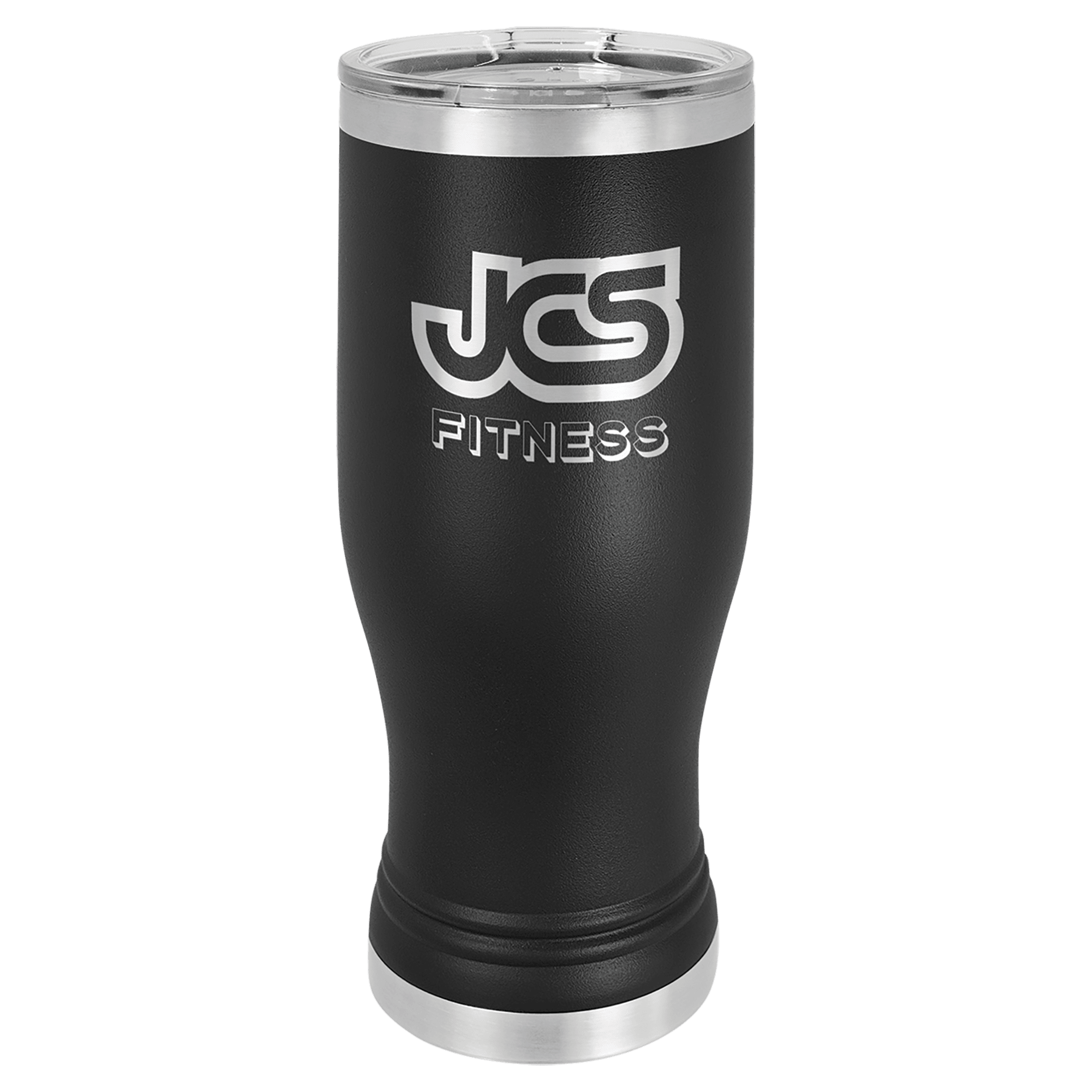 Black 20 oz. Pilsner with Clear Polar Camel Lid