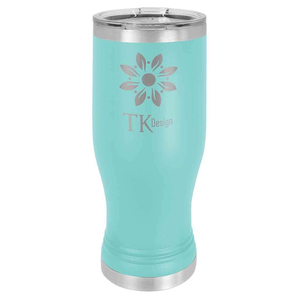 Teal 20 oz. Pilsner with Clear Polar Camel Lid