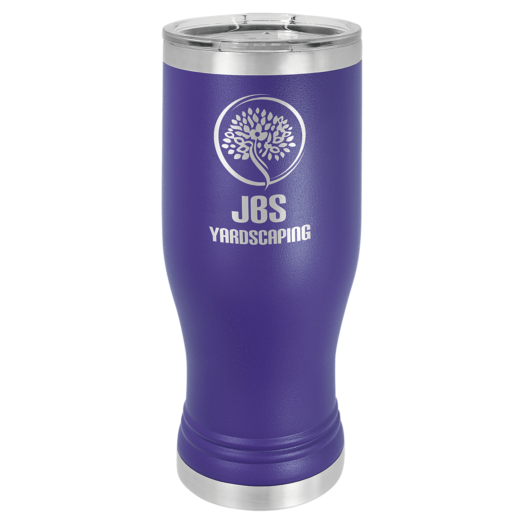 Purple 20 oz. Pilsner with Clear Polar Camel Lid