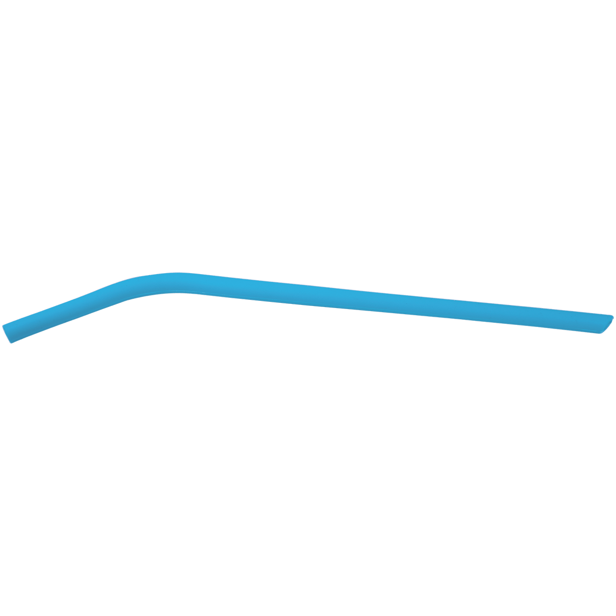 Blue 10" Small Silicone Straw