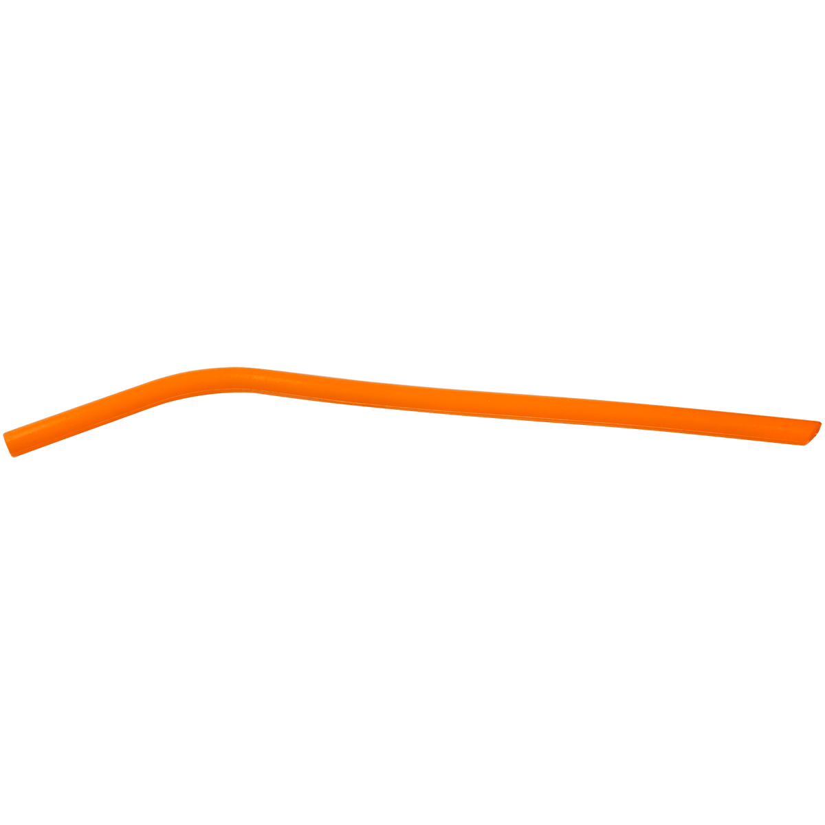 Orange 10" Small Silicone Straw
