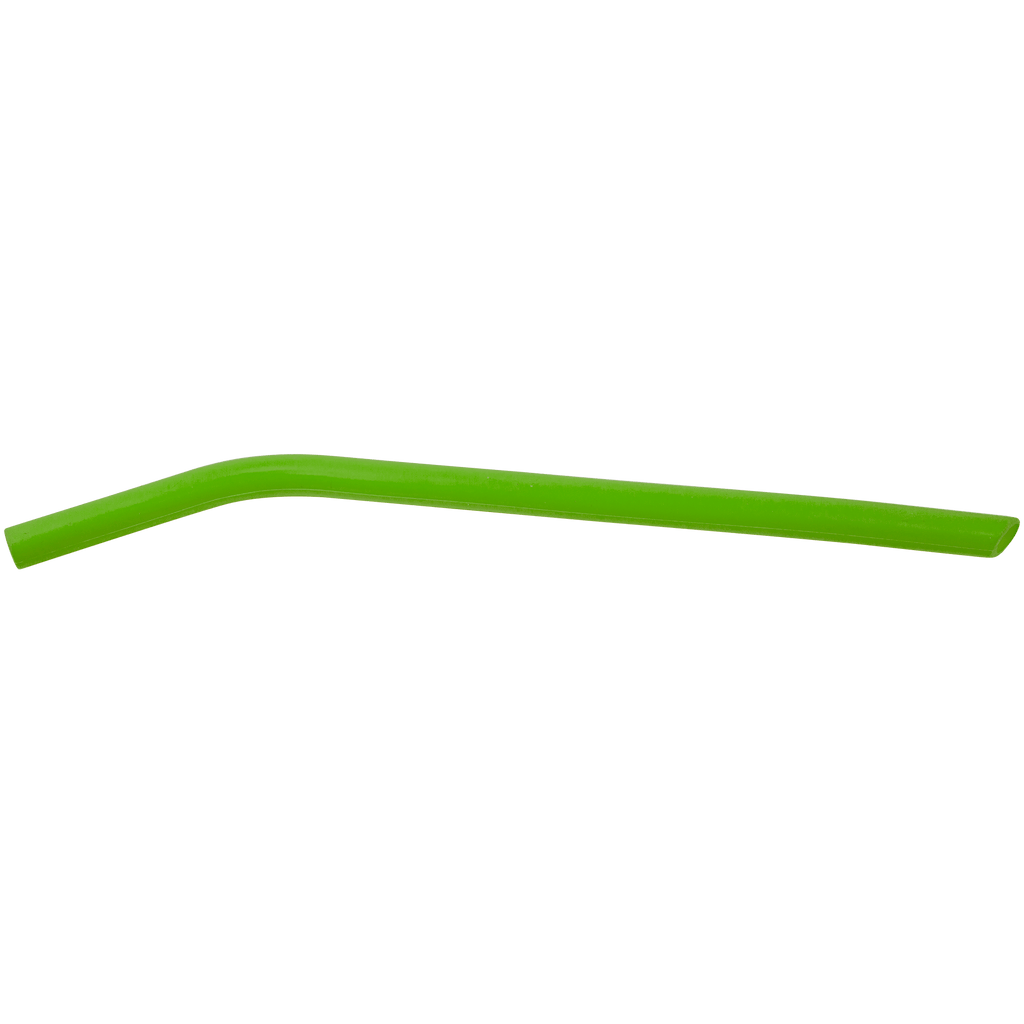 Green 10" Large Silicone Straw